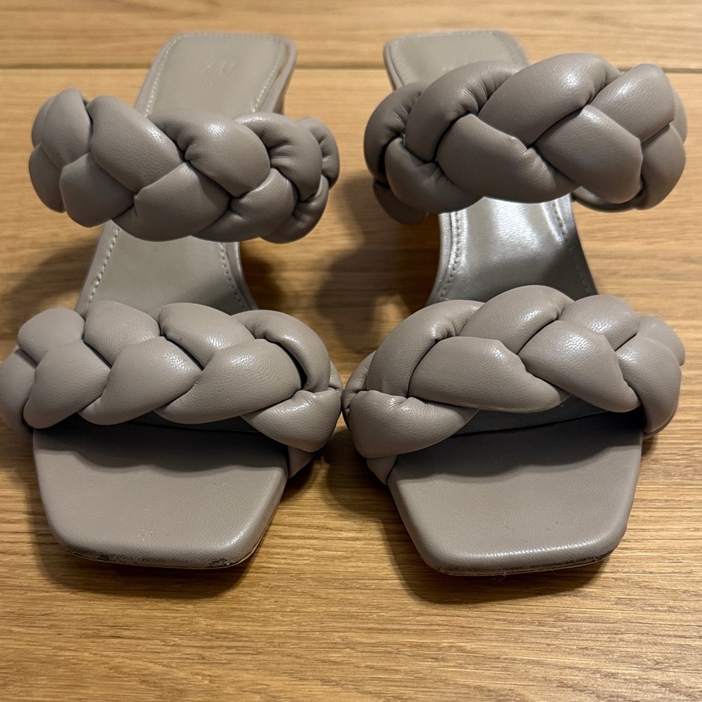 H&M Taupe Braided Women's Sandals